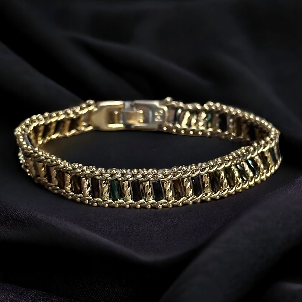 Premiere Designs multicolor glass bugle bead bracelet